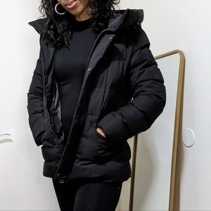 Black Puffer Coat